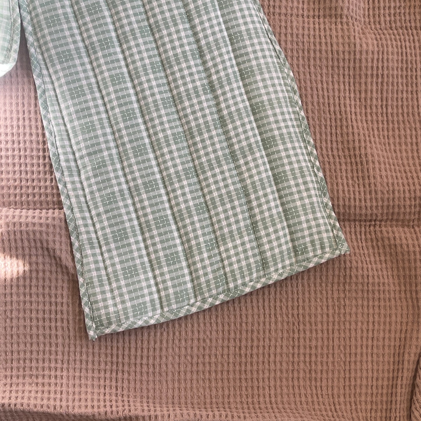 Green Quilted Scarf