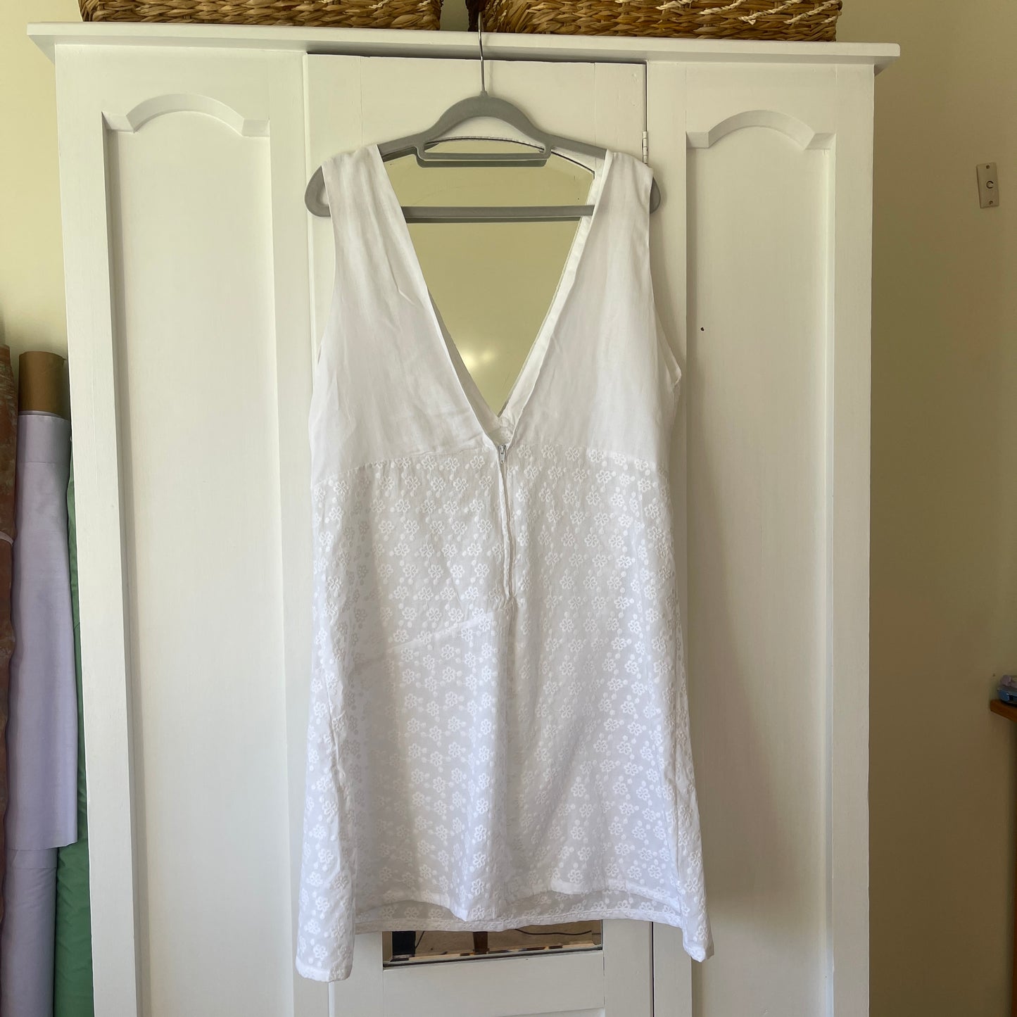 Broderie Anglaise A-line dress