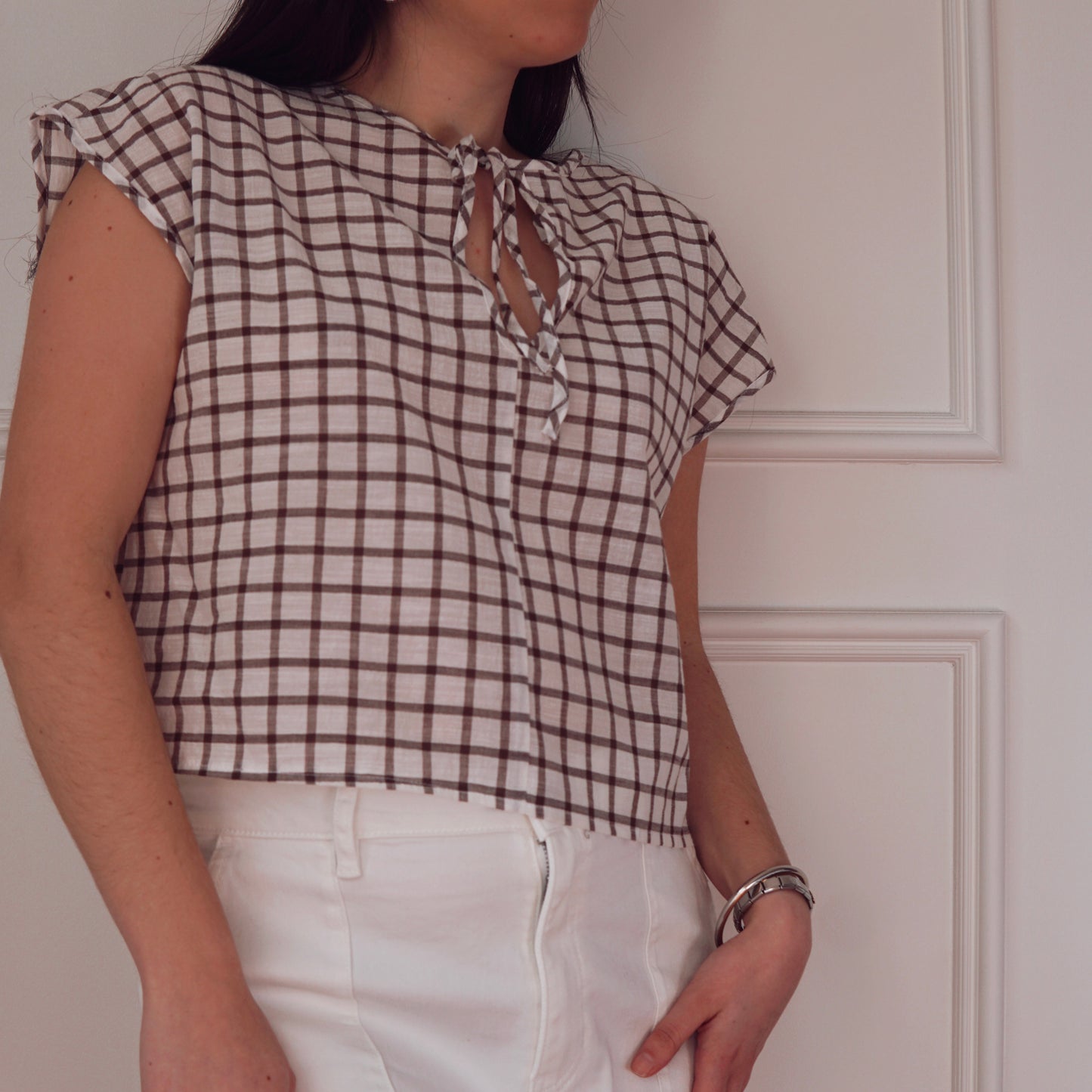 Keyhole Neckline Top