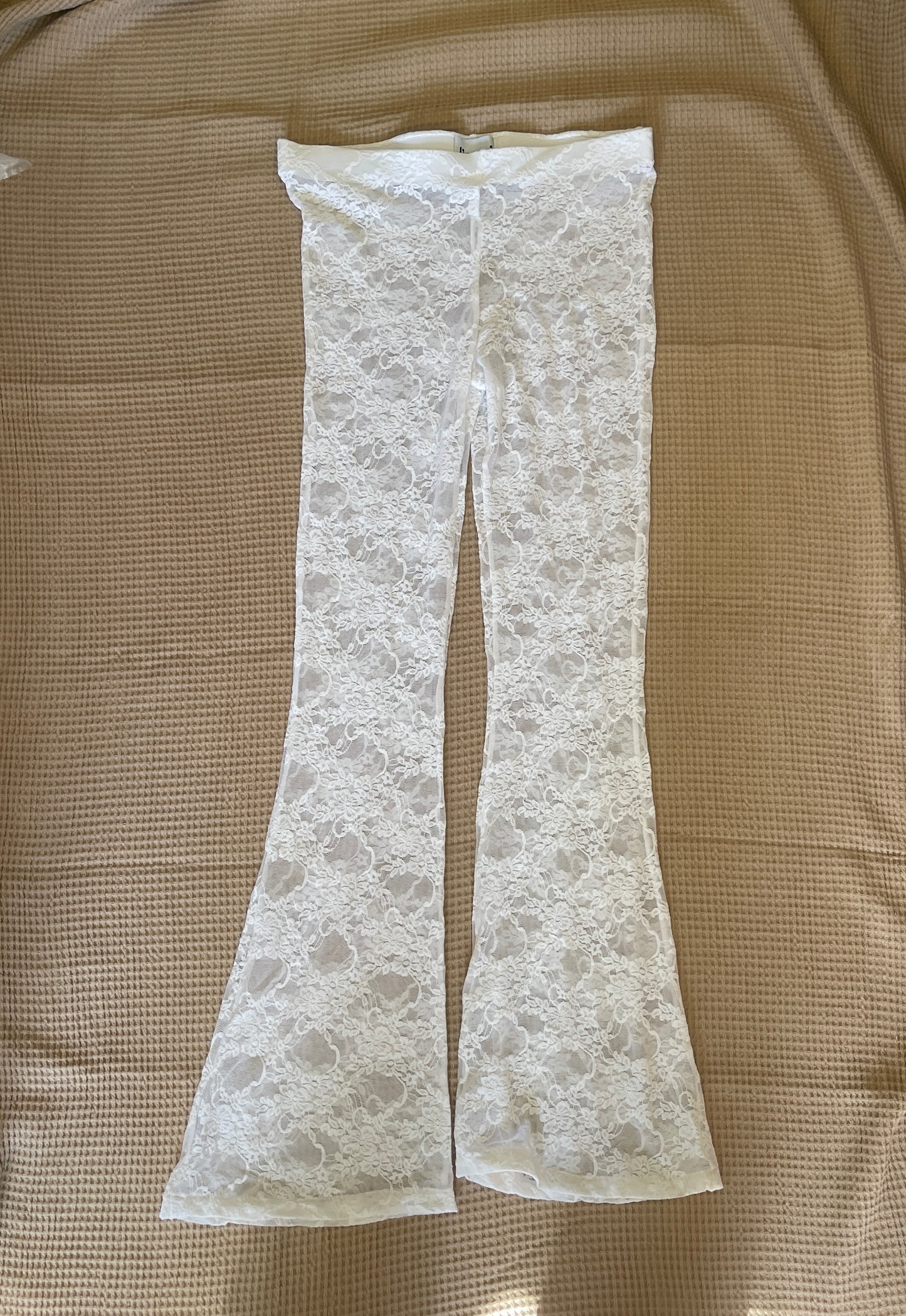 White Lace Pants