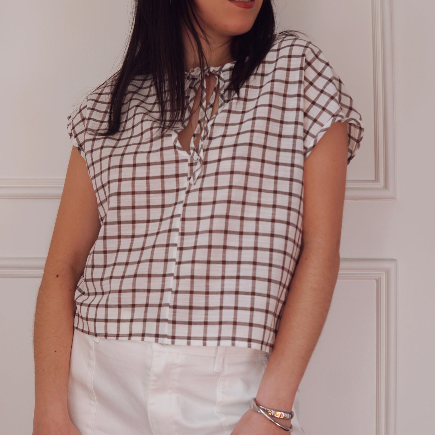 Keyhole Neckline Top
