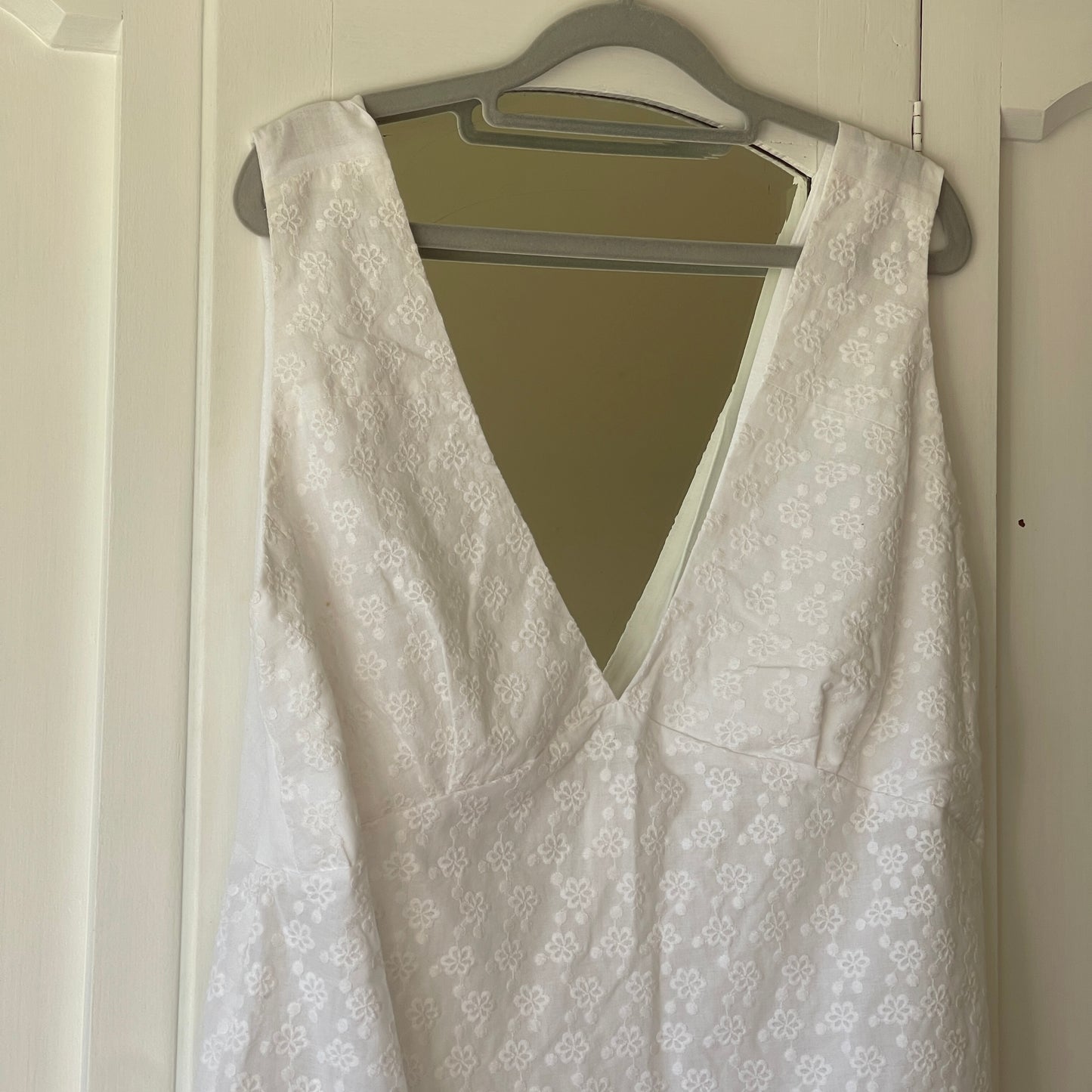 Broderie Anglaise A-line dress