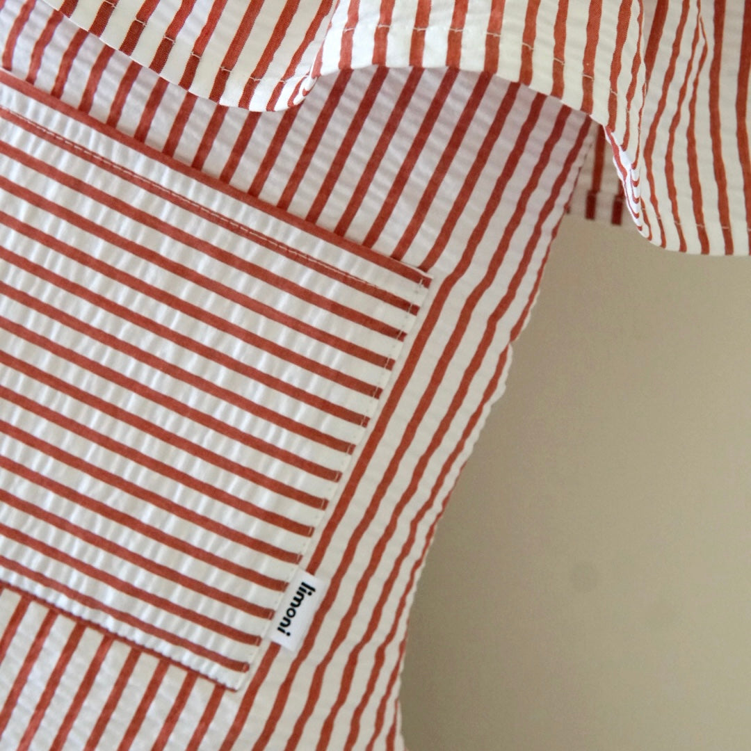 Ruffle Christmas Stocking - Red Striped