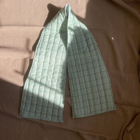 Green Quilted Scarf
