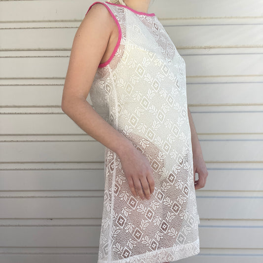 Lace shift dress