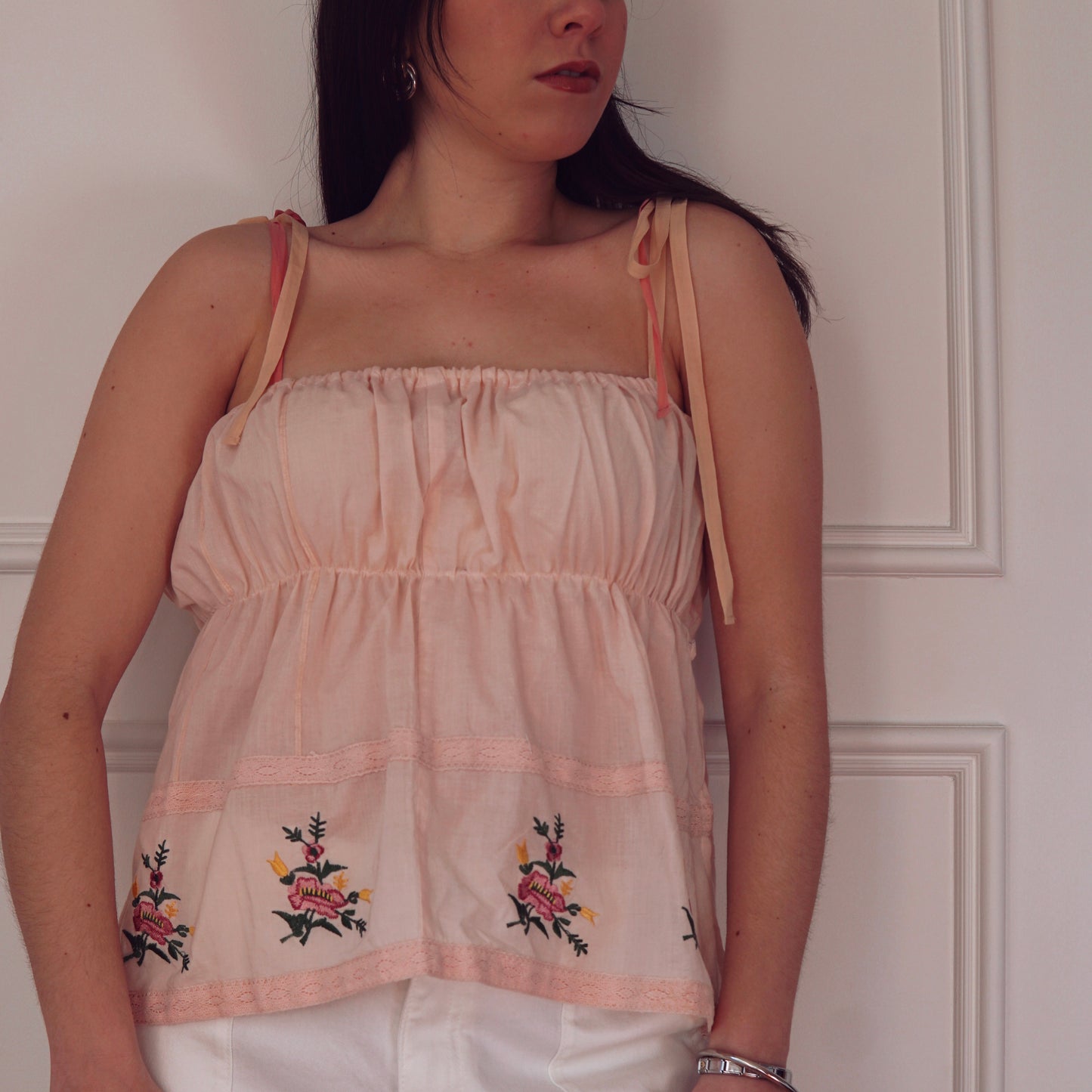 Embroidered Cotton Top