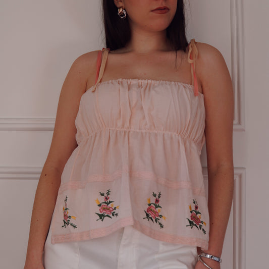 Embroidered Cotton Top