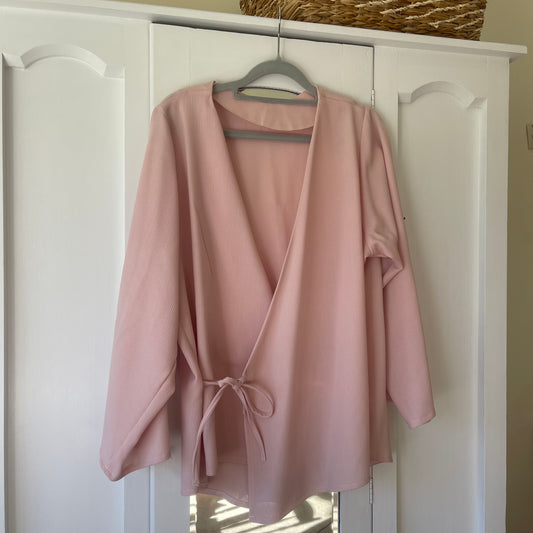 Pink Wrap Blouse