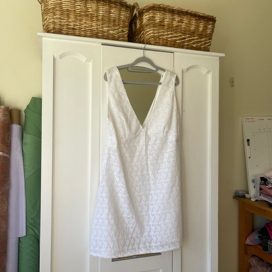 Broderie Anglaise A-line dress