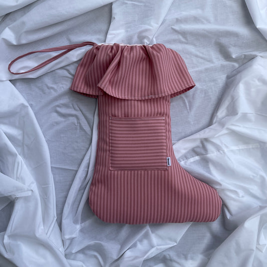 Christmas stocking - pink/blush