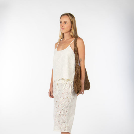 Cotton broderie anglaise set